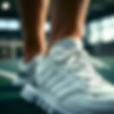 Close-up of the Adidas Adistar CS showcasing its design details