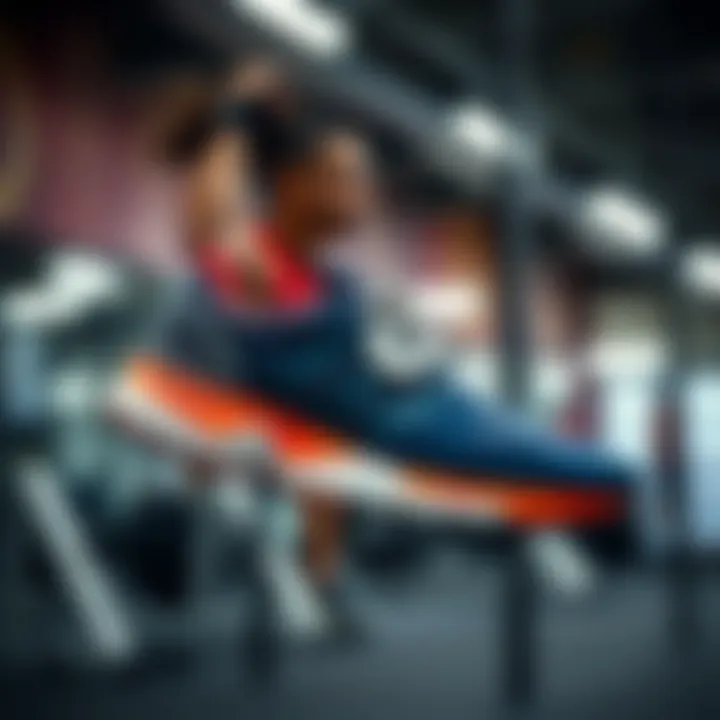 Athlete wearing Adidas B74493 in action during a workout