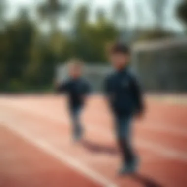 Optimal Comfort in Sports Activities Comfortable fit of Adidas tracksuit on children during sports