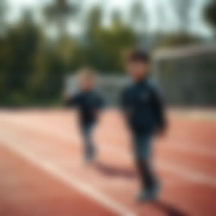 Optimal Comfort in Sports Activities Comfortable fit of Adidas tracksuit on children during sports