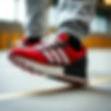 Adidas Mickey Mouse shoes highlighting comfort features