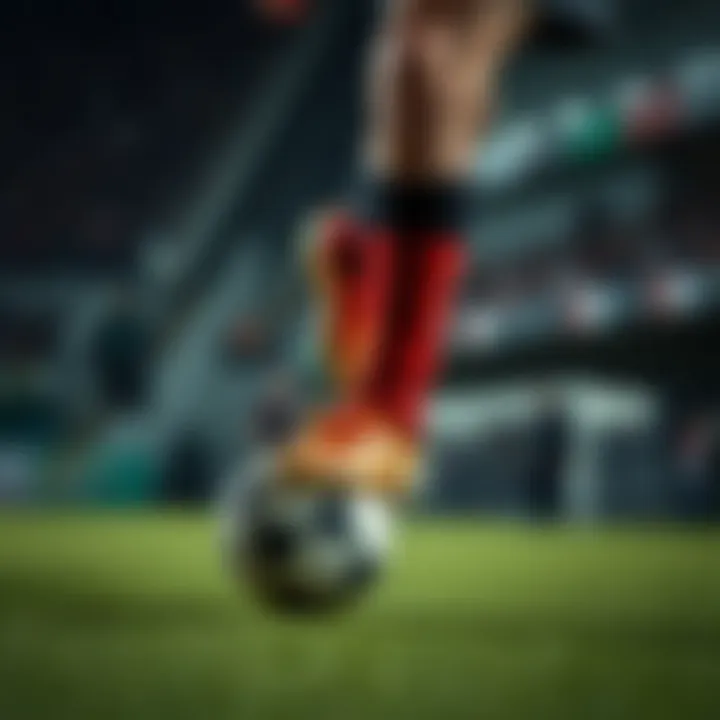 Player wearing adidas Predator Freak + FG during an intense match