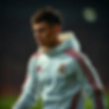 Athlete wearing Adidas Real Madrid jacket in action