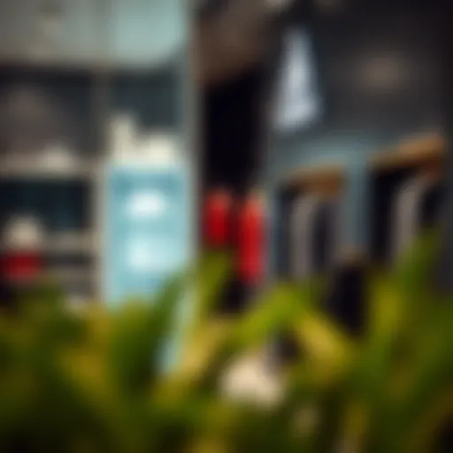 Adidas store interior showcasing products