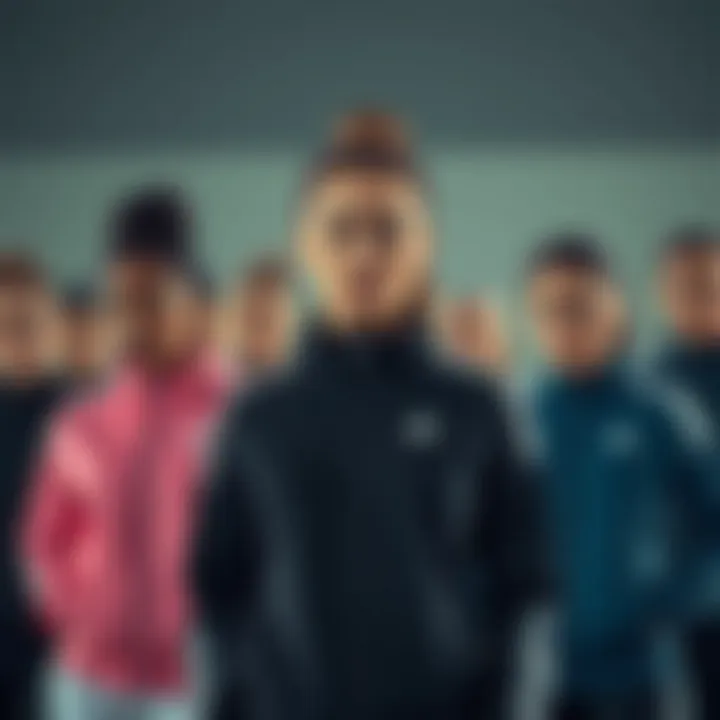 Diverse Styles for Every Taste Group of women showcasing different styles of adidas zip-up tops