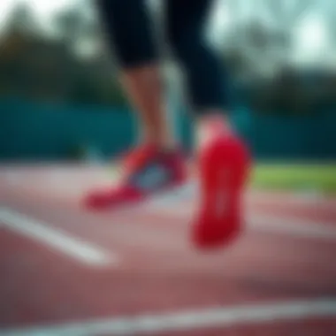 Runner testing adidas Supernova Boost on a track