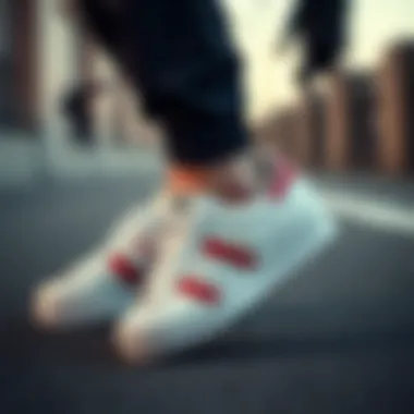 Integrating Timeless Design with Modern Fashion Adidas Superstar shoes styled with modern streetwear fashion