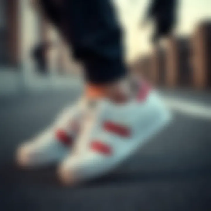 Integrating Timeless Design with Modern Fashion Adidas Superstar shoes styled with modern streetwear fashion