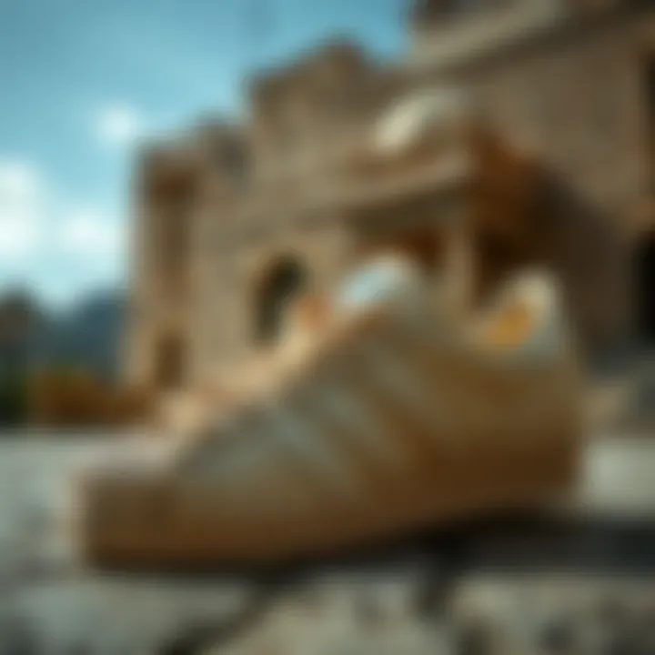 A Journey Through Time: The History of Adidas Superstar Vintage Adidas Superstar shoes with historical background