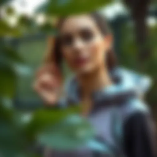 Stylish activewear reflecting nature-inspired aesthetics