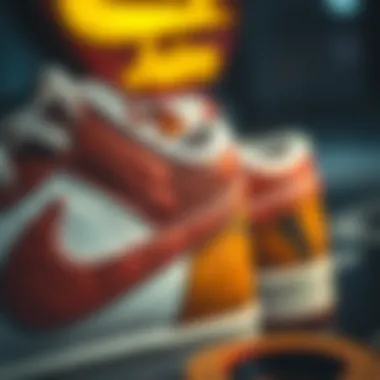 Unique Color Patterns of Air Jordan 1 Low Close-up of Air Jordan 1 Low's unique color patterns