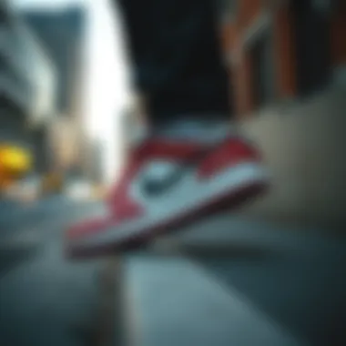 Air Jordan 1 Low in Urban Fashion Context Air Jordan 1 Low in an urban setting reflecting street fashion