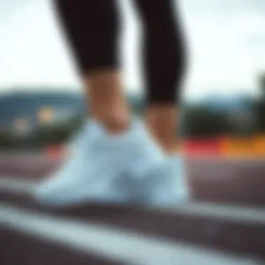 Fit for Performance Comfortable fit of Asics white sneakers in an active lifestyle setting