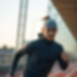 Stylish running gear showcasing comfort and performance