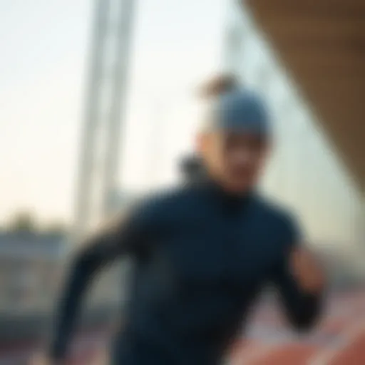 Stylish running gear showcasing comfort and performance