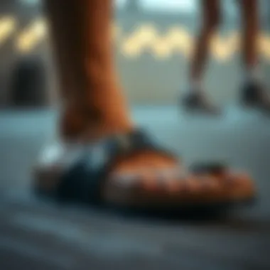 Innovative Footbed Technology of Birkenstock Close-up of Birkenstock's innovative footbed technology