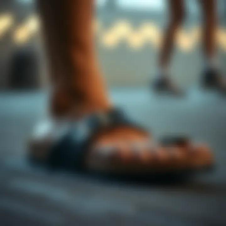 Innovative Footbed Technology of Birkenstock Close-up of Birkenstock's innovative footbed technology