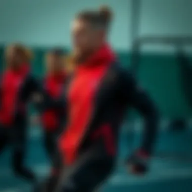 Athletes in BJK Stylish Training Outfits Athletes in action wearing stylish BJK training outfits