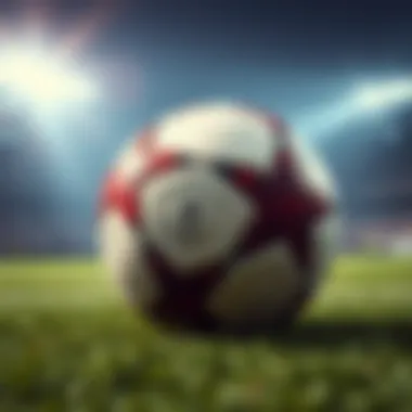 Champions League Final Ball in Action Illustration of the Champions League final ball in action on the field.