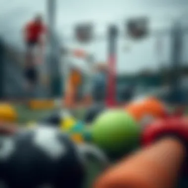 Different sports equipment for children