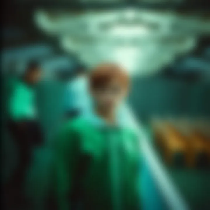 A mood board illustrating the psychological impact of colors including Benetton green