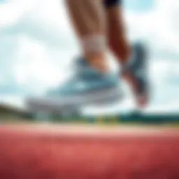 Dynamic action shot of Converse Run Star in motion