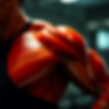 Visual representation of the importance of deltoid muscle in sports performance