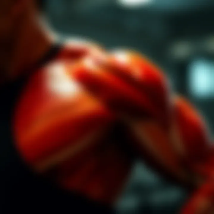 Visual representation of the importance of deltoid muscle in sports performance