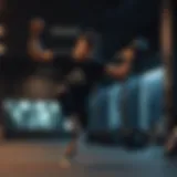 Dynamic Workout at Eczacıbaşı Sport Gym Dynamic workout session showcasing advanced sports gear