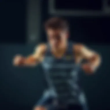 Dynamic athlete showcasing performance in action