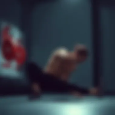 Illustration of a person stretching after a workout