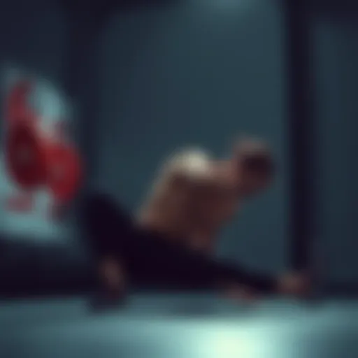 Illustration of a person stretching after a workout