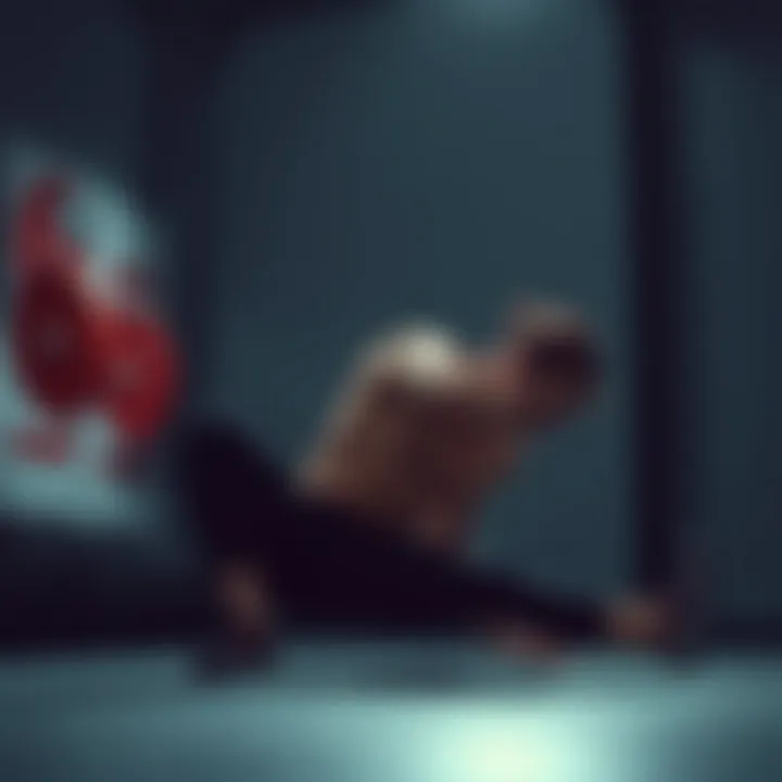 Illustration of a person stretching after a workout