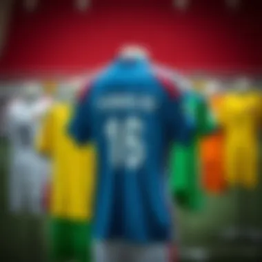 Diverse range of sports jerseys for various athletic disciplines