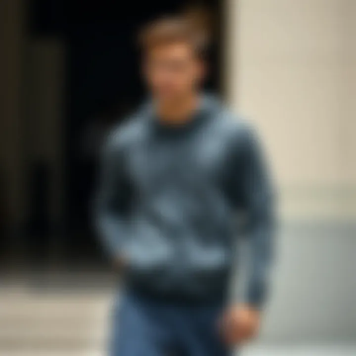 Stylish full zip cardigan showcasing modern design