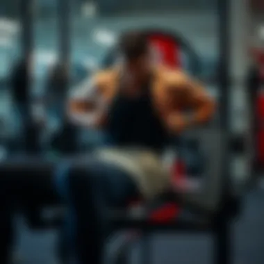 An athlete showcasing proper form during a bench press exercise