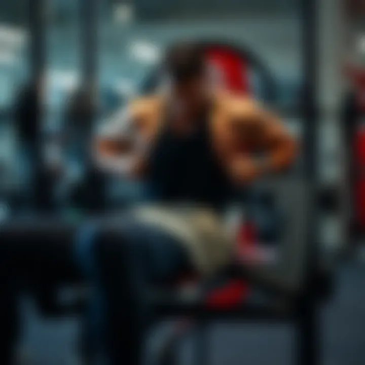 An athlete showcasing proper form during a bench press exercise