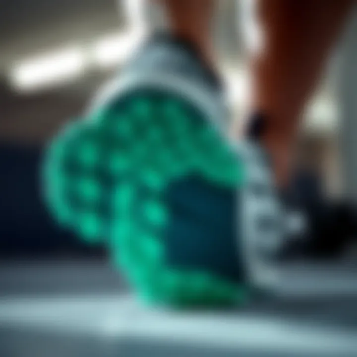 Close-up of Gy6348 Adidas sole demonstrating performance technology.