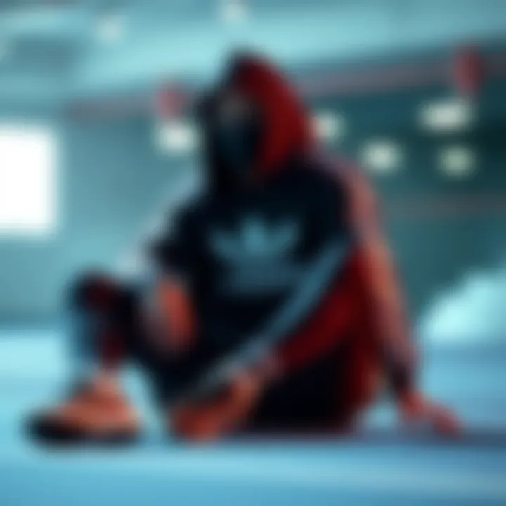 Stylish presentation of Gy6348 Adidas with sport apparel.