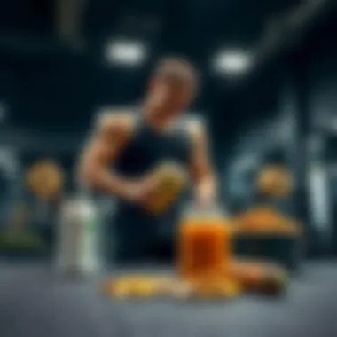 Athletic Nutrition in Action Gym environment showcasing athletes fueling up with proteins