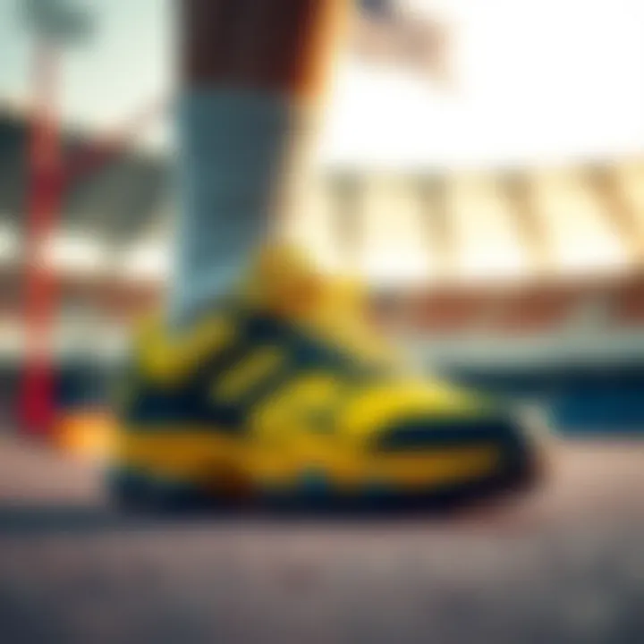 Essential gear for high jump athletes, focusing on footwear