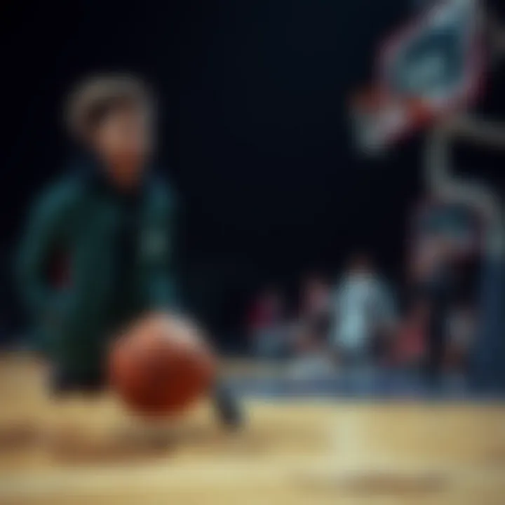 An artistic representation of youth culture influenced by Jordan basketball