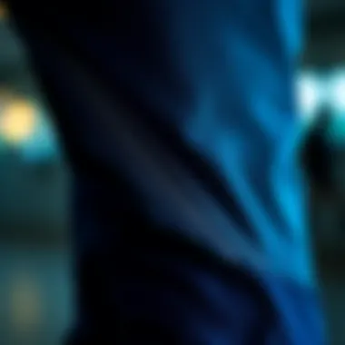 High-performance fabric used in athletic pants