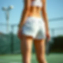 Dynamic tennis shorts designed for female athletes