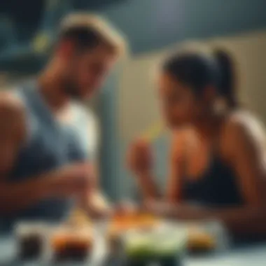 An athlete fueling up with a carbohydrate-rich meal before training