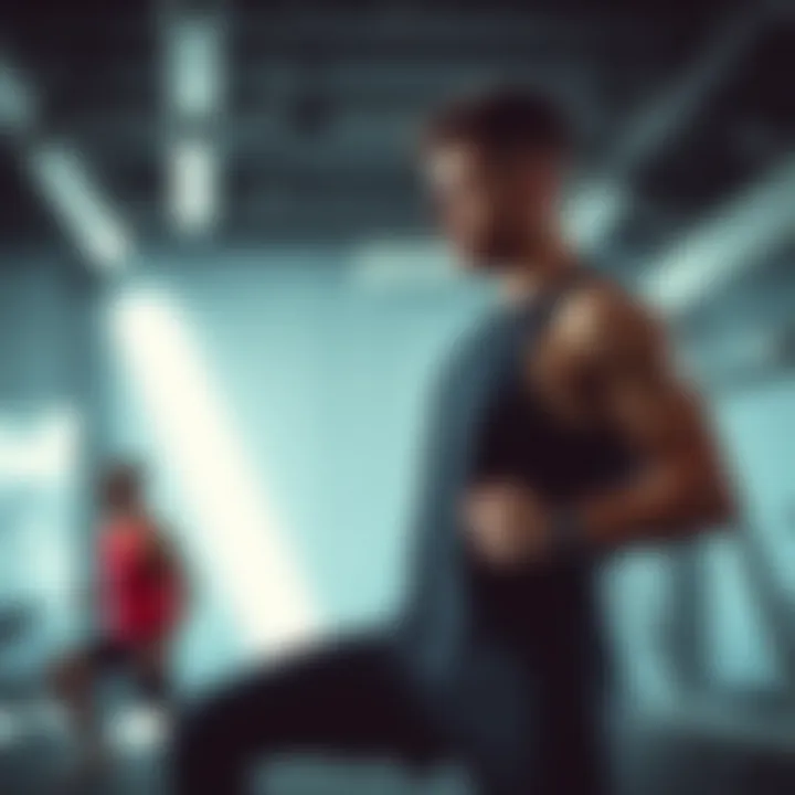 Dynamic workout session showcasing various exercises