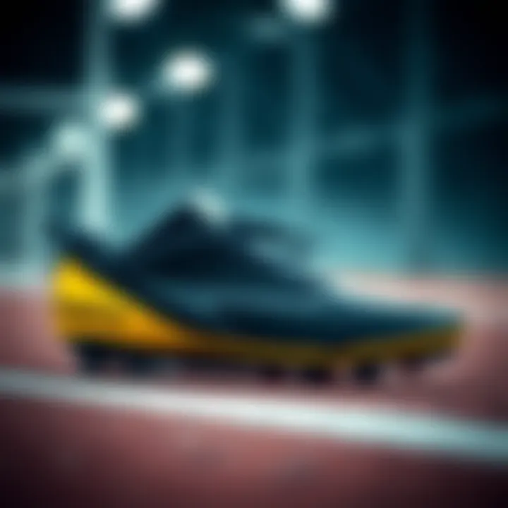 Performance features highlighted in the Kinetix black cleats
