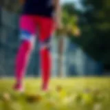 Brightly colored sports leggings suitable for girls