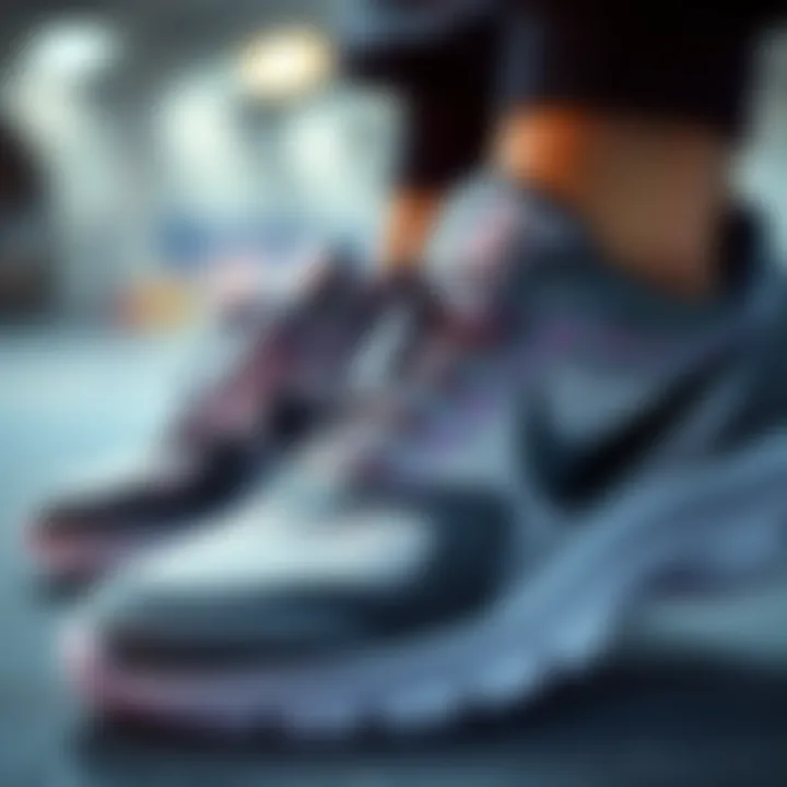 Close-up of Nike shoes highlighting comfort and innovative features