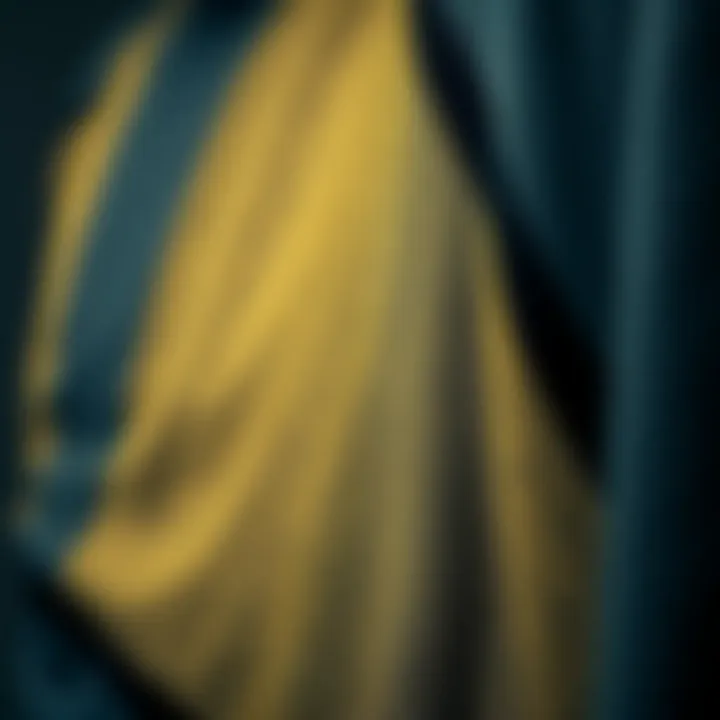 Close-up of advanced fabric technology used in sports clothing.